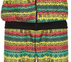 GP80258 – Rastafarian Karneval Farbenfrohes Kostüm – Größe: 48 - 50 (M) – Farbe: Mehrfarbig
