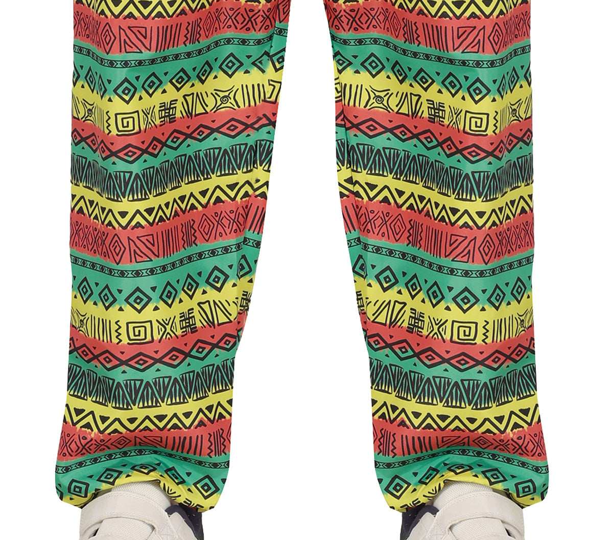 GP80258 – Rastafarian Karneval Farbenfrohes Kostüm – Größe: 52 - 54 (L) – Farbe: Mehrfarbig