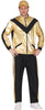 GP80267 – 80s Retro Glanzanzug Kostüm Gold – Größe: 48 - 50 (M) – Farbe: Gold