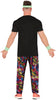 GP80292 – 80S DJ Partyoutfit Neon Prints Karneval – Größe: 48 - 50 (M) – Farbe: Schwarz
