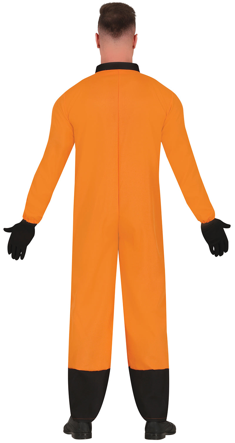 GP80294 – Astronaut Raumfahrer Kostüm Overall – Größe: 48 - 50 (M) – Farbe: Orange