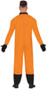 GP80294 – Astronaut Raumfahrer Kostüm Overall – Größe: 48 - 50 (M) – Farbe: Orange