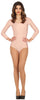 GP80322 – Sportliches Karnevalsbody Langarm Hautfarben – Größe: 38 - 40 (M) – Farbe: Beige