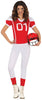 GP80355 – Rugbystar Spielerin Kostüm Rot – Größe: 42 - 44 (L) – Farbe: Rot