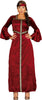GP80364 – Prinzessin Mittelalter Gewand – Größe: 42 - 44 (L) – Farbe: Grau