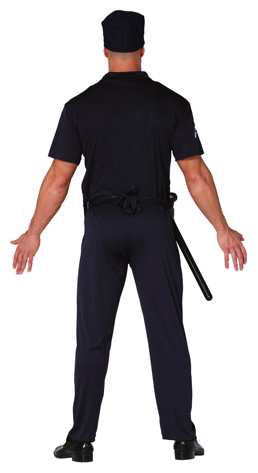 GP80373 – Polizei Karneval Outfit Blau – Größe: 52 - 54 (L) – Farbe: Schwarz, Ansicht 2