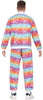 GP80378 – Retro 80s Kostüm Buntes Sterne-Muster Neon – Größe: 48 - 50 (M) – Farbe: Mehrfarbig