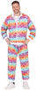 GP80378 – Retro 80s Kostüm Buntes Sterne-Muster Neon – Größe: 52 - 54 (L) – Farbe: Mehrfarbig