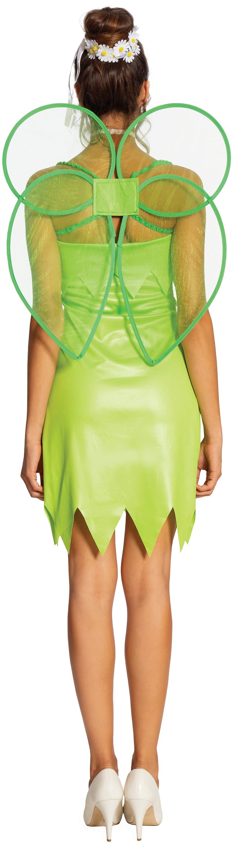 GP80395 – Fee Kostüm Fantasie Grün Flügel – Größe: 38 - 40 (M) – Farbe: Grün