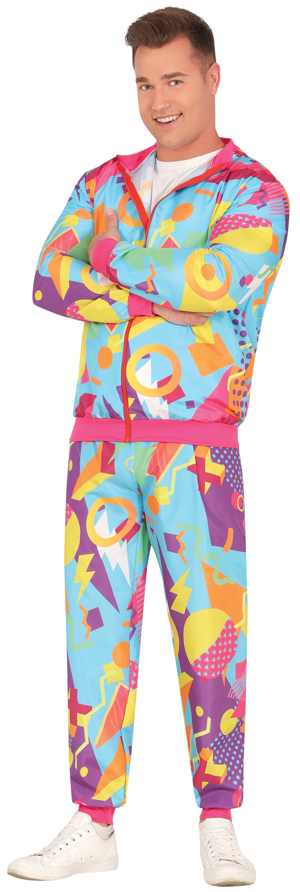 GP80397 – Retro Fashion Ikone 80er 90er Jahre – Größe: 52 - 54 (L) – Farbe: Mehrfarbig