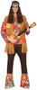 GP80399 – Hippie Festival Retro Flower Power Fransen – Größe: 48 - 50 (M), 54 - 56 (XL) – Farbe: Braun
