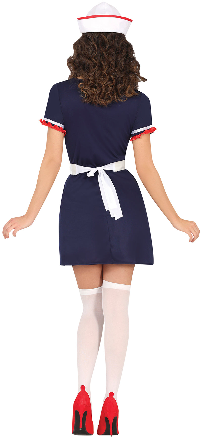 GP80408 – Seelotsin Kostüm Matrosin Uniform – Größe: 36 - 38 (S) – Farbe: Blau, Ansicht 2