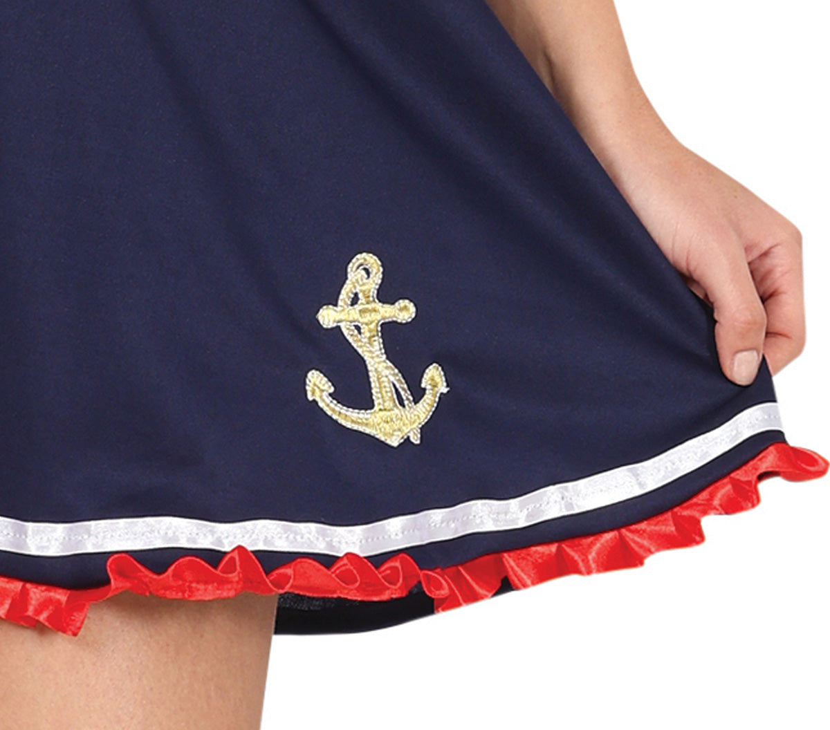 GP80408 – Seelotsin Kostüm Matrosin Uniform – Größe: 38 - 40 (M) – Farbe: Blau