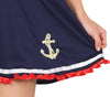GP80408 – Seelotsin Kostüm Matrosin Uniform – Größe: 38 - 40 (M) – Farbe: Blau