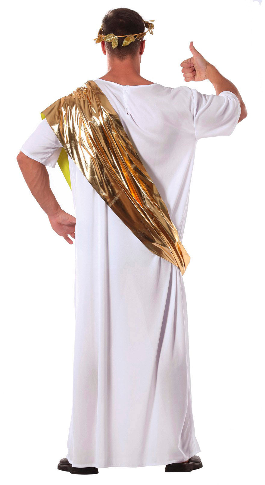 GP80431 – Römer Kostüm Antike Toga Gold – Größe: 52 - 54 (L), 54 - 56 (XL) – Farbe: Weiß, Ansicht 2