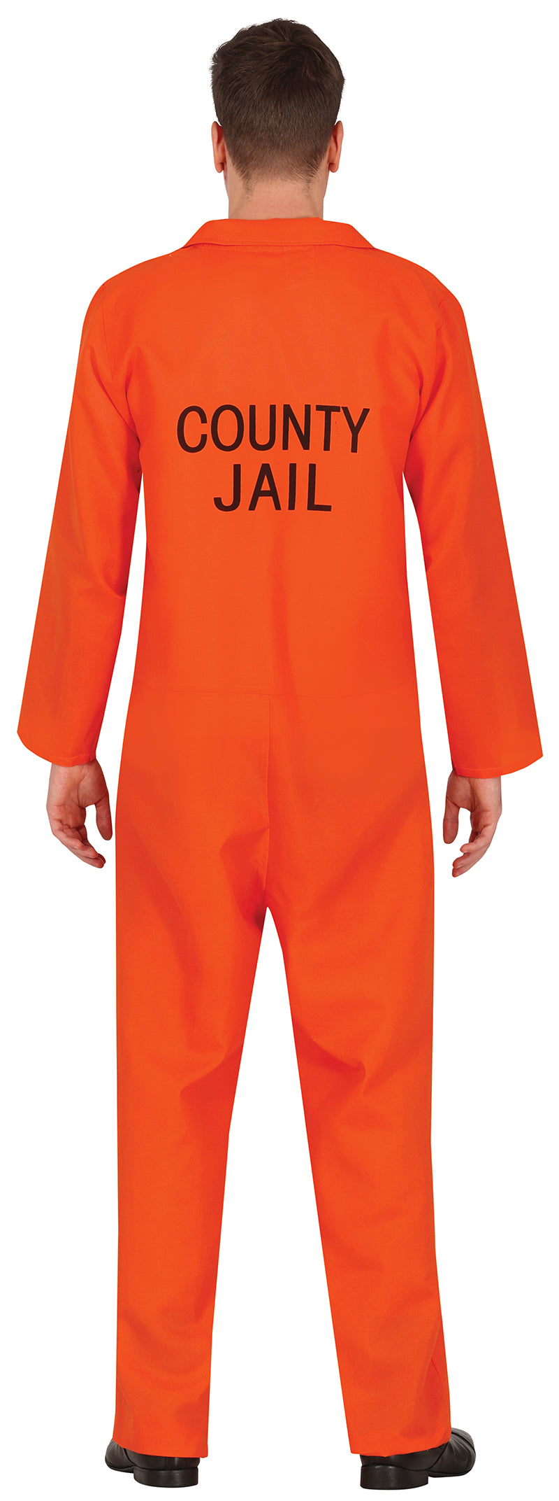GP80435 – Dieb Halloween Kostüm Gefängnis Outfit – Größe: 52 - 54 (L) – Farbe: Orange, Ansicht 2