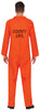 GP80435 – Dieb Halloween Kostüm Gefängnis Outfit – Größe: 52 - 54 (L) – Farbe: Orange