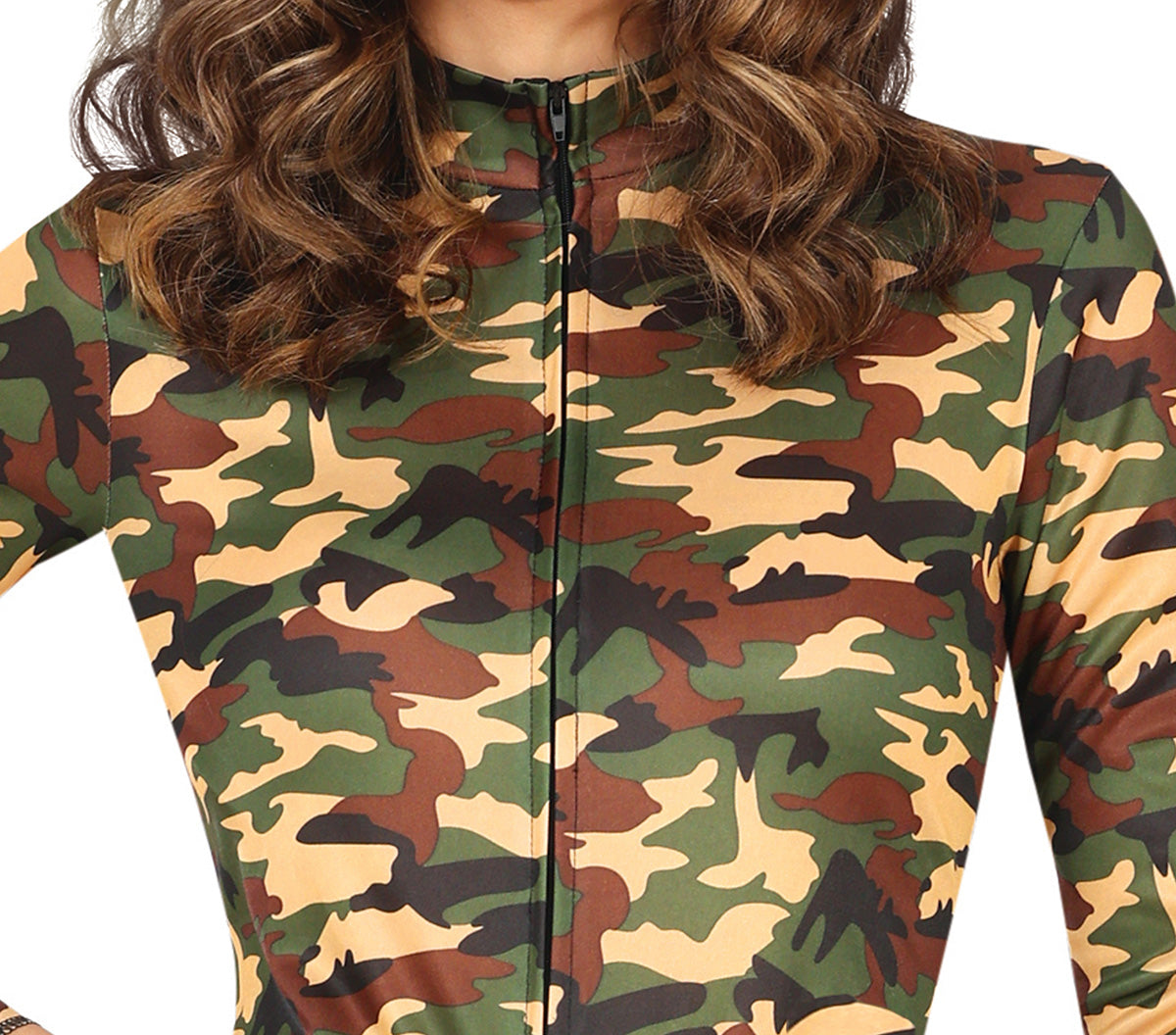 GP80436 – Militär Kostüm Karneval Abenteurer – Größe: 38 - 40 (M) – Farbe: Grün