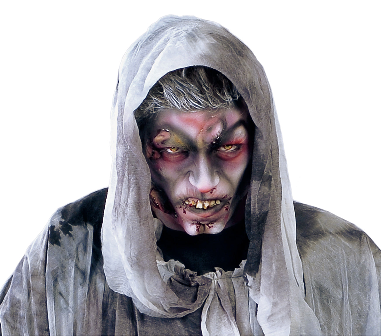 GP80445 – Halloween Geisterumhang Grau – Größe: 52 - 54 (L) – Farbe: Grau