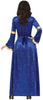 GP80447 – Prinzessin Magierin Kostüm Mittelalter – Größe: 36 - 38 (S) – Farbe: Blau