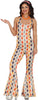 GP80454 – Disco 70s Retro Jumpsuit – Größe: 36 - 38 (S) – Farbe: Mehrfarbig