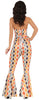 GP80454 – Disco 70s Retro Jumpsuit – Größe: 36 - 38 (S) – Farbe: Mehrfarbig