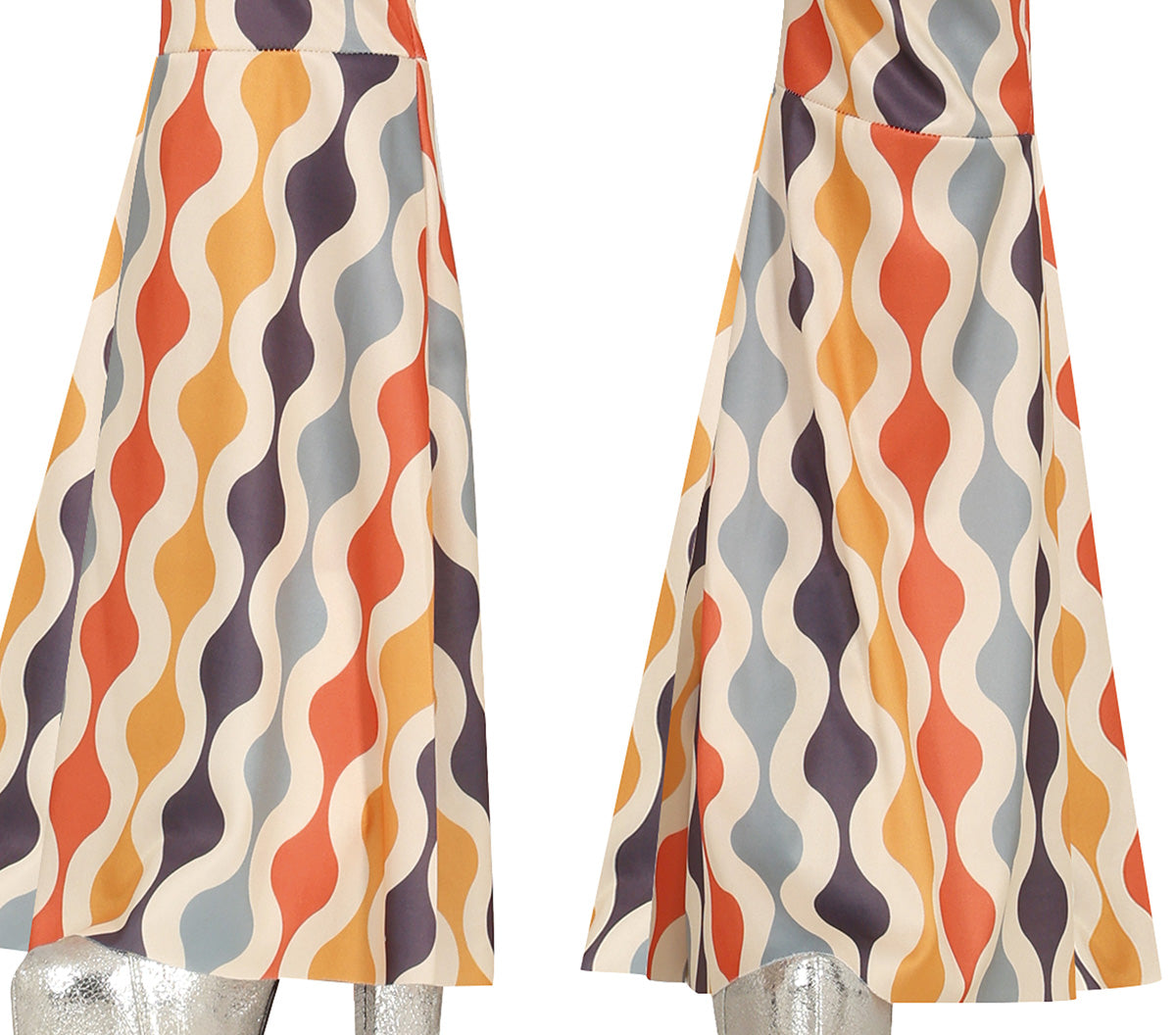 GP80454 – Disco 70s Retro Jumpsuit – Größe: 36 - 38 (S) – Farbe: Mehrfarbig