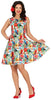 GP80457 – Sommerliche Tropenblüte Kleid Karibik – Größe: 36 - 38 (S) – Farbe: Mehrfarbig