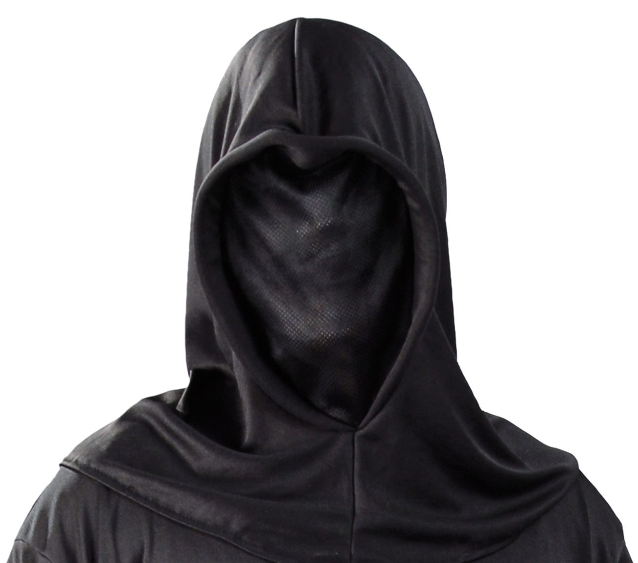 GP80479 – Mittelalter Geist Kapuze Halloween Kostüm – Größe: 52 - 54 (L) – Farbe: Schwarz