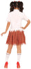GP80484 – Zombie Schulmädchen Gruseloutfit Halloween – Größe: 38 - 40 (M) – Farbe: Weiß