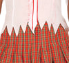 GP80484 – Zombie Schulmädchen Gruseloutfit Halloween – Größe: 38 - 40 (M) – Farbe: Weiß