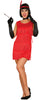 GP80491 – Charleston Flapper Kleid 20er – Größe: 36 - 38 (S) – Farbe: Rot