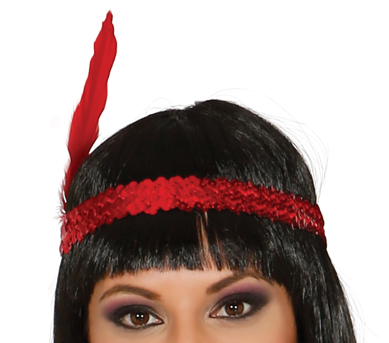 GP80491 – Charleston Flapper Kleid 20er – Größe: 36 - 38 (S) – Farbe: Rot