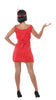 GP80491 – Charleston Flapper Kleid 20er – Größe: 42 - 44 (L) – Farbe: Rot