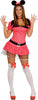 GP80510 – Maus Karnevalkostüm Rote Tupfen Kleid – Größe: 36 - 38 (S), 44 - 46 (XL) – Farbe: Rot