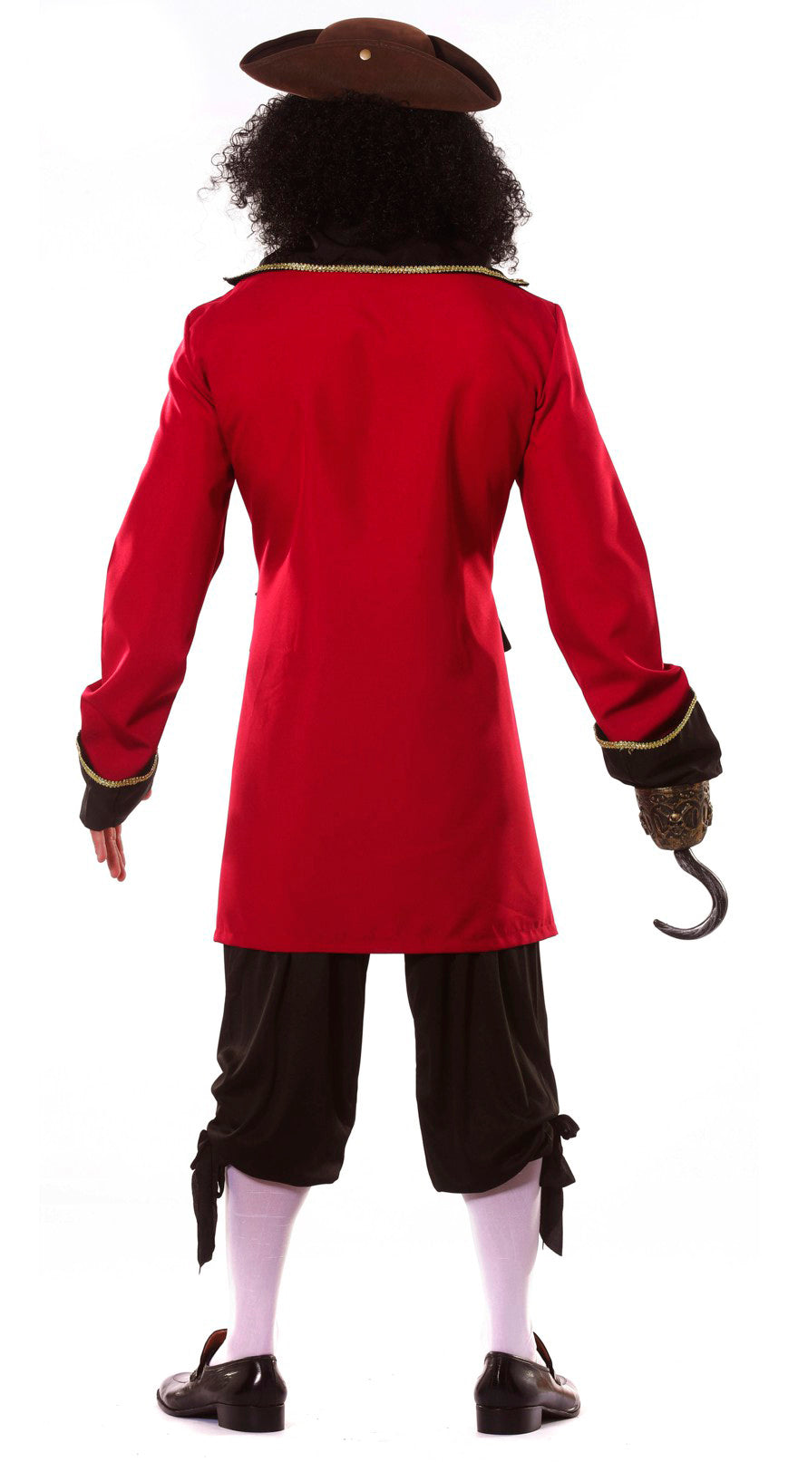 GP80515 – Piraten Karneval Kostüm Kapitän Jacke – Größe: 46 - 48 (S), 52 - 54 (L), 48 - 50 (M), 54 - 56 (XL), 56 - 58 (XXL) – Farbe: Rot, Ansicht 2