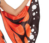 GP80527 – Schmetterling Kostüm Karneval Elegant – Größe: 38 - 40 (M) – Farbe: Orange