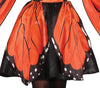 GP80527 – Schmetterling Kostüm Karneval Elegant – Größe: 38 - 40 (M) – Farbe: Orange