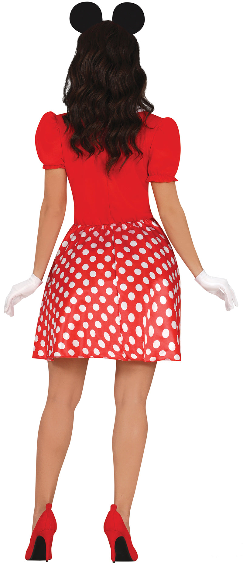 GP80545 – Maus Kostüm Karneval Faschingsoutfit – Größe: 38 - 40 (M) – Farbe: Rot
