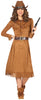 GP80564 – Cowboy Abenteuer Kostüm Wild West – Größe: 36 - 38 (S) – Farbe: Braun