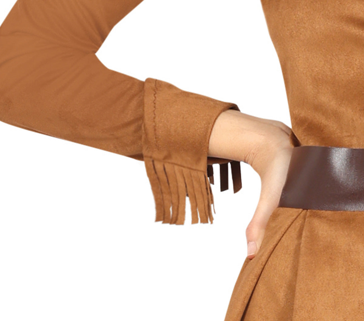 GP80564 – Cowboy Abenteuer Kostüm Wild West – Größe: 36 - 38 (S) – Farbe: Braun