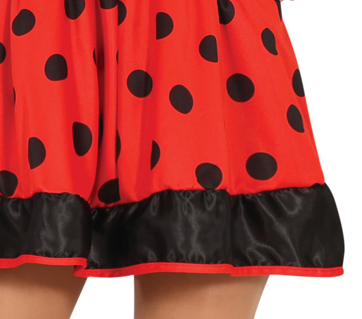 GP80567 – Marienkäfer Märchenhafte Kostüm Kleid – Größe: 38 - 40 (M) – Farbe: Rot