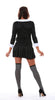 GP80571 – Film Schulmädchen Kleid Halloween Kostüm – Größe: 38 - 40 (M) – Farbe: Schwarz