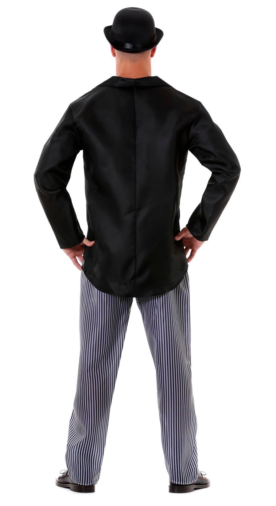 GP80595 – Clown Filmstar Karneval Kostüm Gentlemen – Größe: 52 - 54 (L) – Farbe: Schwarz, Ansicht 2