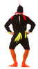 GP80604 – Tier Karneval Hahn Kostüm Fasching – Größe: 52 - 54 (L) – Farbe: Schwarz