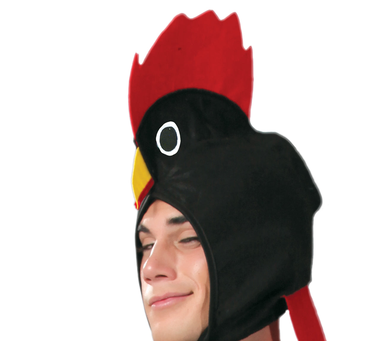 GP80604 – Tier Karneval Hahn Kostüm Fasching – Größe: 52 - 54 (L) – Farbe: Schwarz