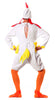 GP80605 – Tier Fantasie Huhn Anzug Karneval – Größe: 52 - 54 (L) – Farbe: Weiß