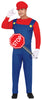 GP80626 – Klempner Abenteuerfigur Cosplay Karneval – Größe: 52 - 54 (L) – Farbe: Rot