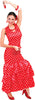 GP80629 – Tänzerin Kleid Kultur Flamenco – Größe: 38 - 40 (M) – Farbe: Rot