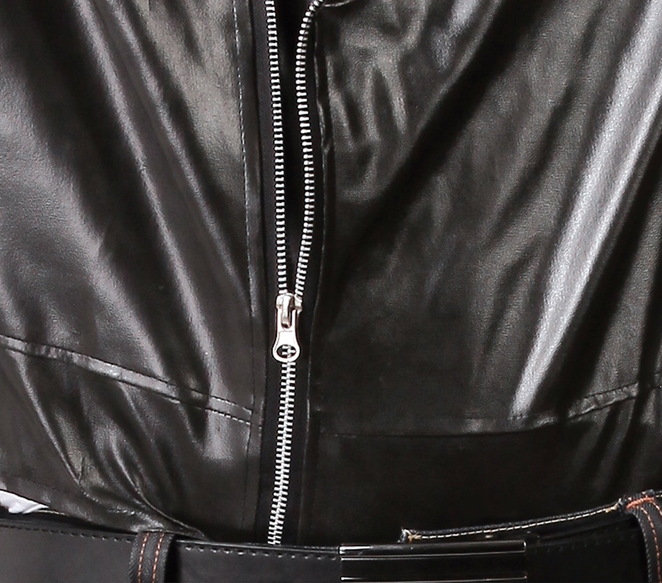 GP80642 – Film Klassiker 50er Biker Jacke – Größe: 52 - 54 (L) – Farbe: Schwarz